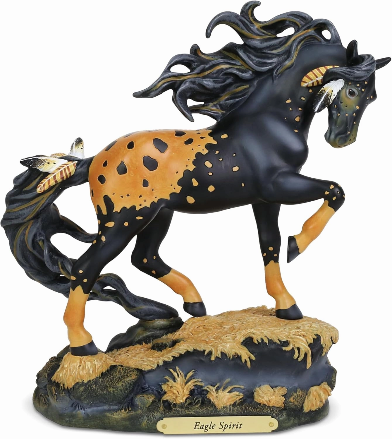 Enesco Trail of Painted Ponies “Eagle Spirit, 9” Stone Resin Figurine, Multicolor