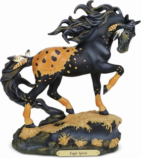 Enesco Trail of Painted Ponies “Eagle Spirit, 9” Stone Resin Figurine, Multicolor