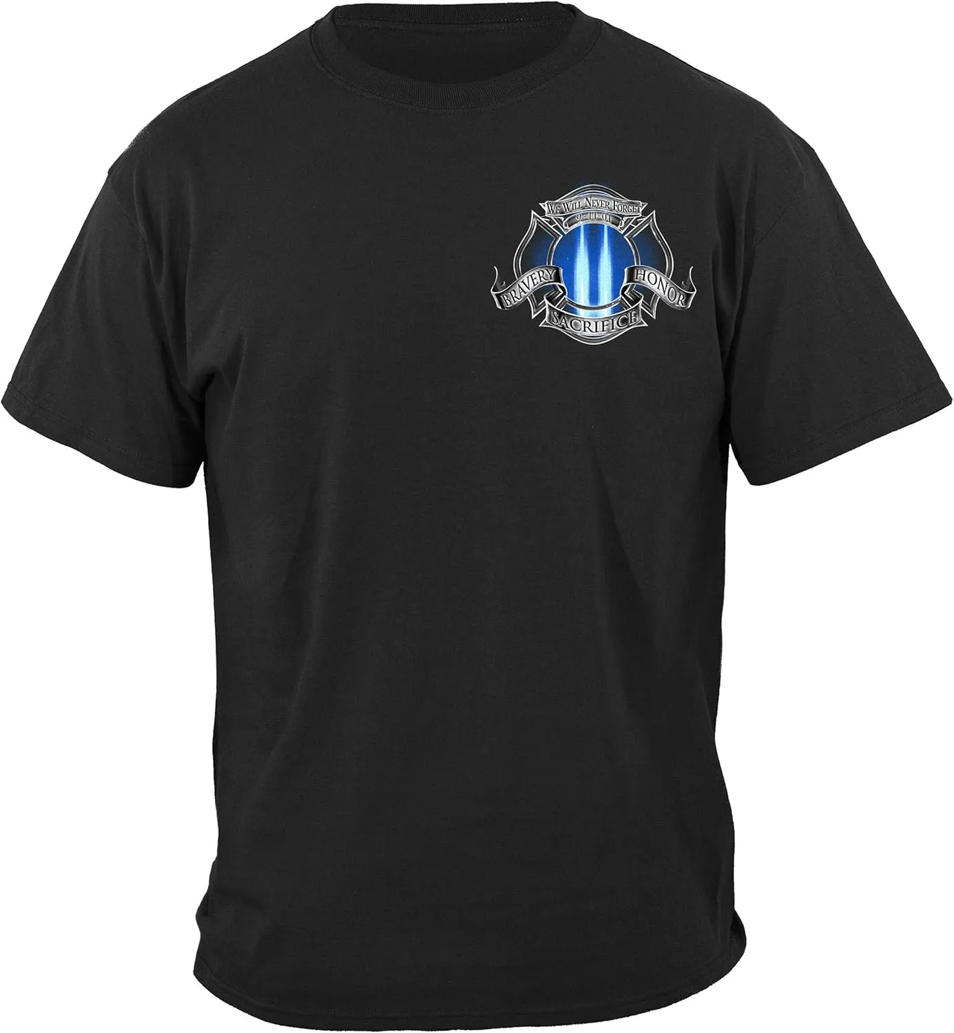 Erazor Bits Firefighter T Shirt Tribute 911 - bravery sacrifice honor fire fighter T Shirt