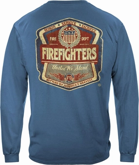 Erazor Bits Firefighter T Shirt Firefighter | Firefighter Denim Fade Shirt FF2099