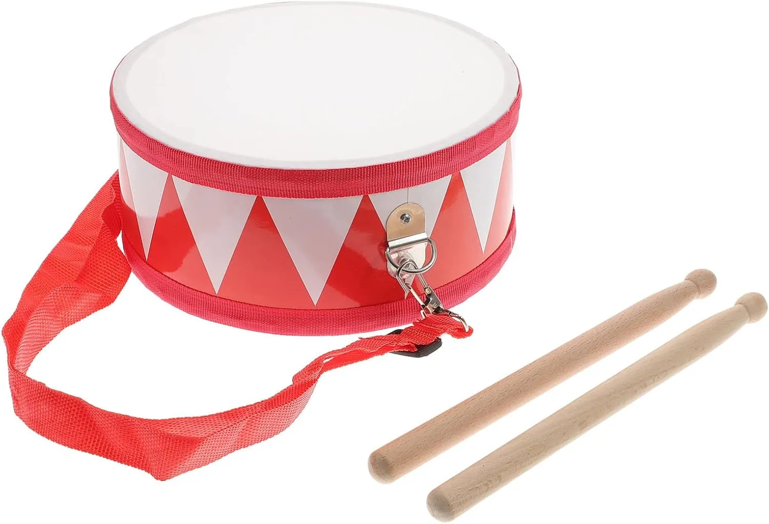 ERINGOGO 1 Set Percussion Hand Drum Musical Instrument with Drumsticks Hand Rattle Drum Musical Drum Toys Music Sensory Toy Handheld Tambourine for Kids Child