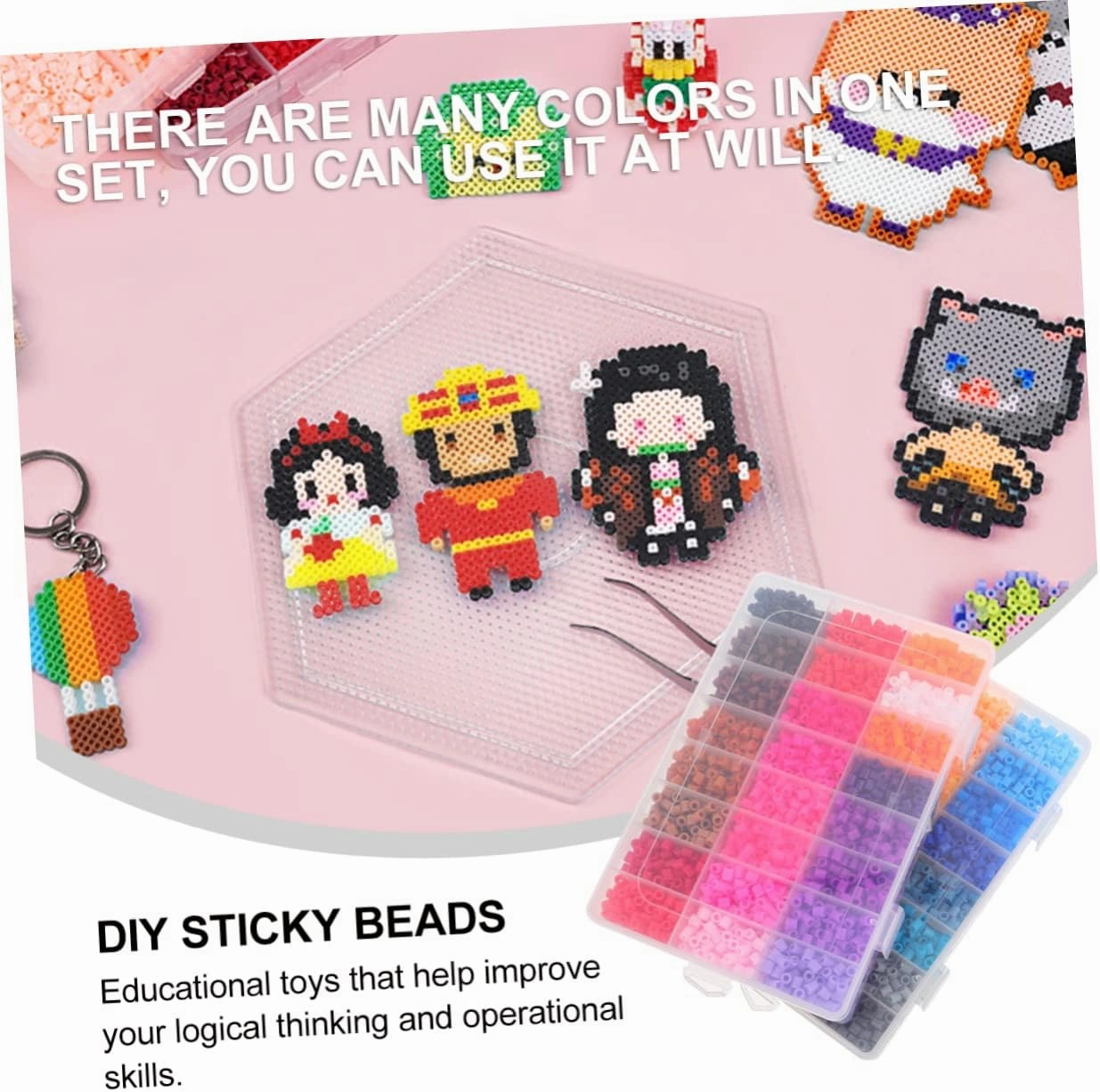 ERINGOGO Jigsaw Puzzle Toys for Boys and Girls Christmas Toys Educational Puzzle Game Safe Material Handmade Beads Kit