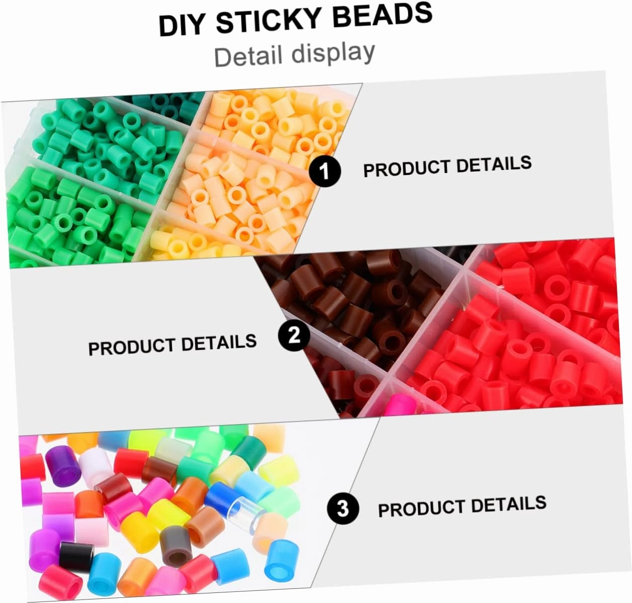 ERINGOGO Jigsaw Puzzle Toys for Boys and Girls Christmas Toys Educational Puzzle Game Safe Material Handmade Beads Kit