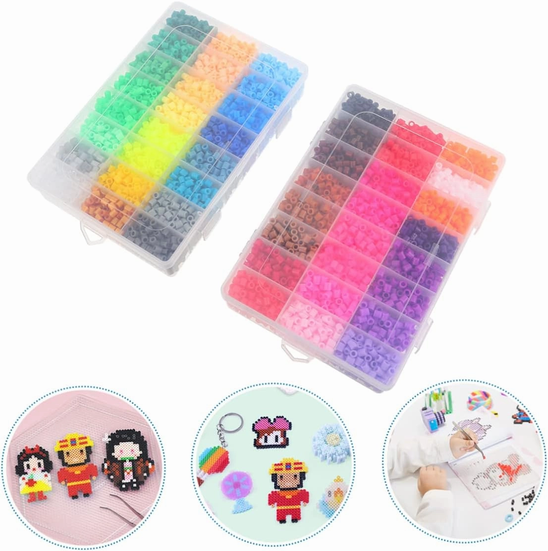 ERINGOGO Jigsaw Puzzle Toys for Boys and Girls Christmas Toys Educational Puzzle Game Safe Material Handmade Beads Kit