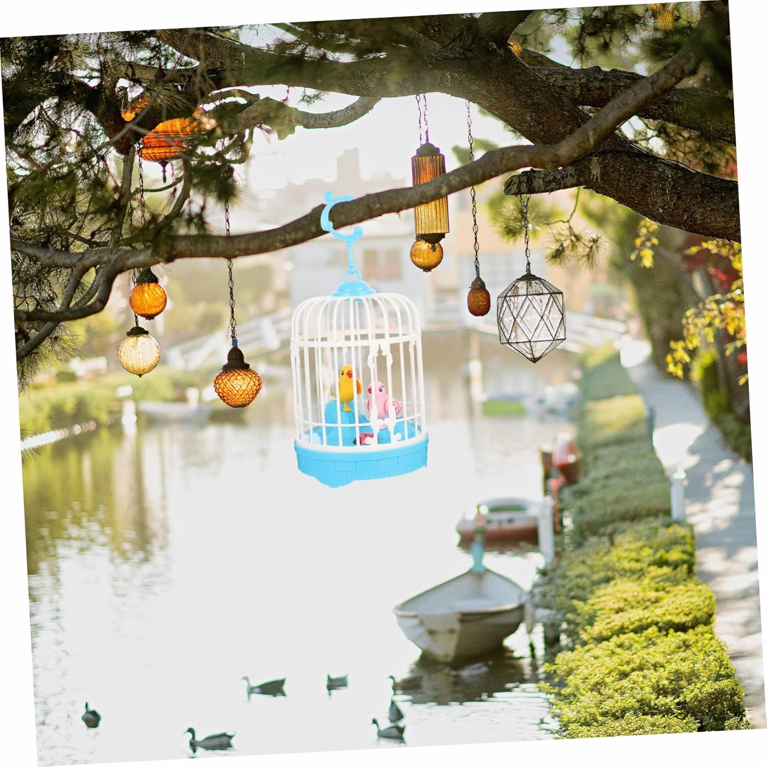 ERINGOGO Voice-Activated Induction Bird Baby Swings Led Animal Toys Musical Baby Toys Speaking Birds Pet Led Bird Toys Talking Birds Toys Kids Birds Toy Toddler Abs Cage Electronic