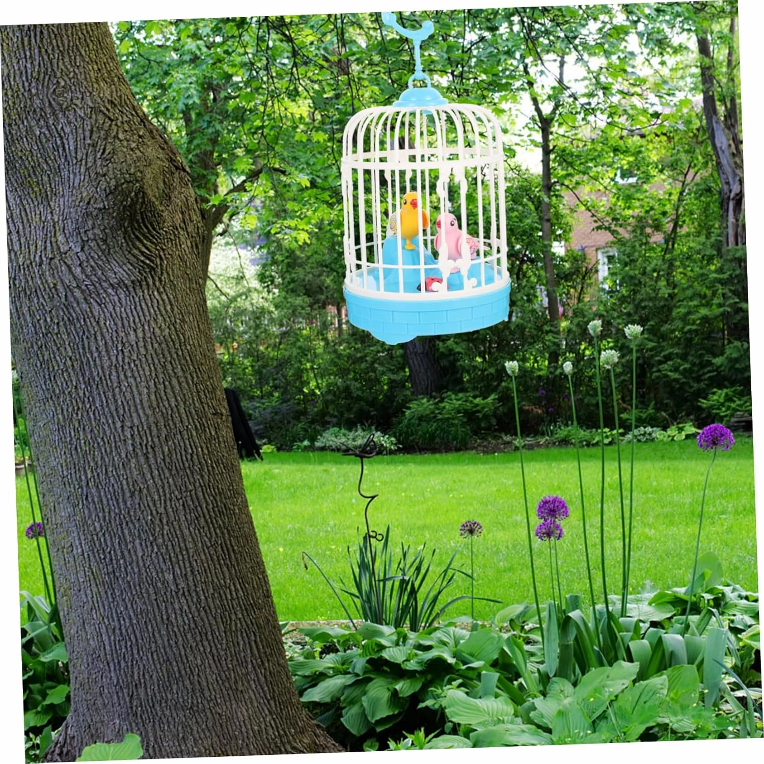 ERINGOGO Voice-Activated Induction Bird Baby Swings Led Animal Toys Musical Baby Toys Speaking Birds Pet Led Bird Toys Talking Birds Toys Kids Birds Toy Toddler Abs Cage Electronic