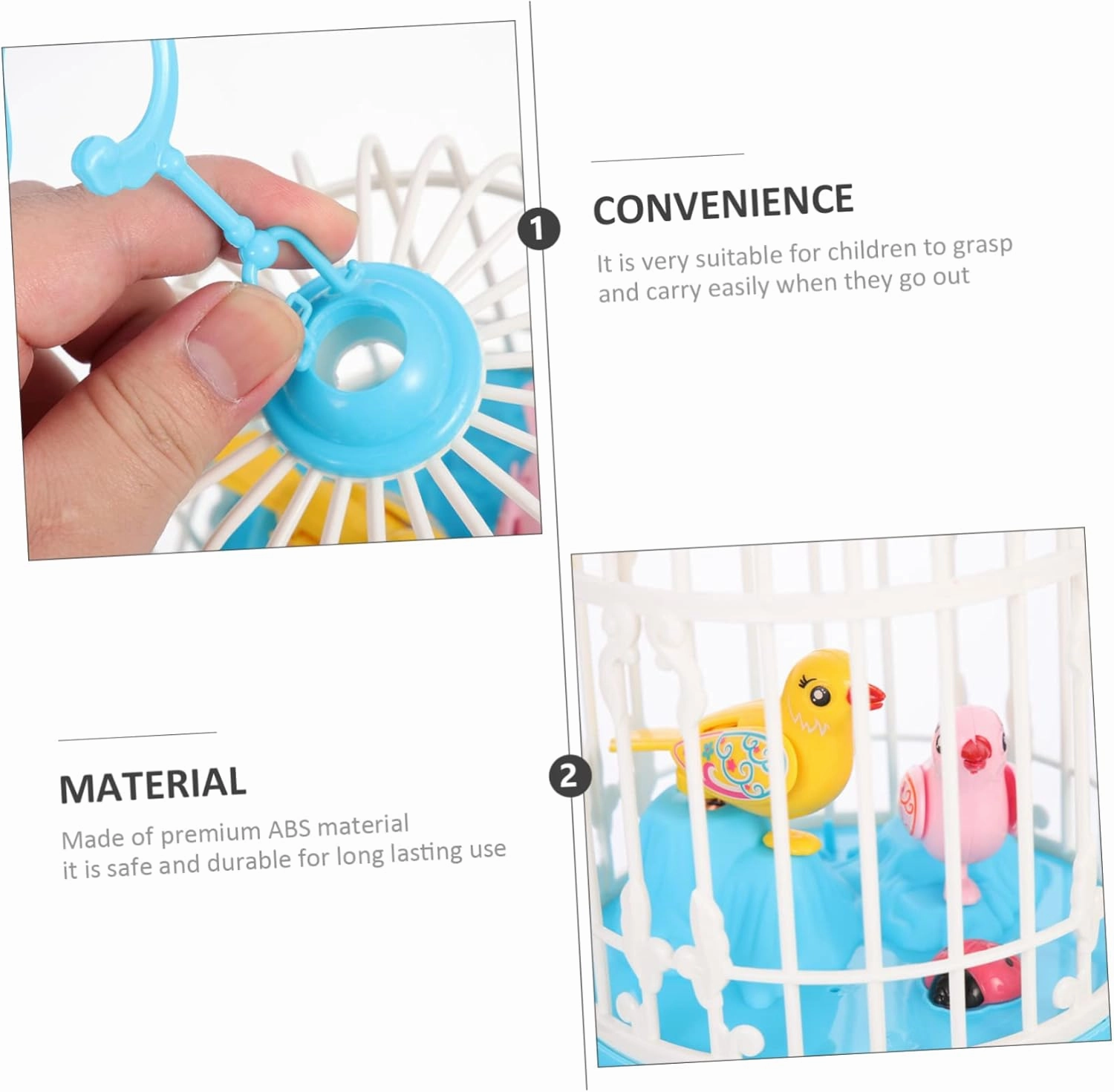 ERINGOGO Voice-Activated Induction Bird Baby Swings Led Animal Toys Musical Baby Toys Speaking Birds Pet Led Bird Toys Talking Birds Toys Kids Birds Toy Toddler Abs Cage Electronic
