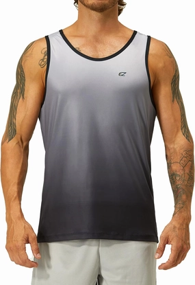 EZRUN Men's Tank Tops Quick Dry Workout Swim Beach Shirts Sleeveless Shirts for Bodybuilding Gym Fitness Training