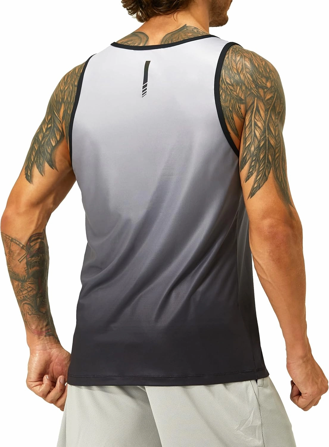 EZRUN Men's Tank Tops Quick Dry Workout Swim Beach Shirts Sleeveless Shirts for Bodybuilding Gym Fitness Training