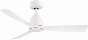 Fanimation FPD8547MW Kute 44 Ceiling Fan, Matte White