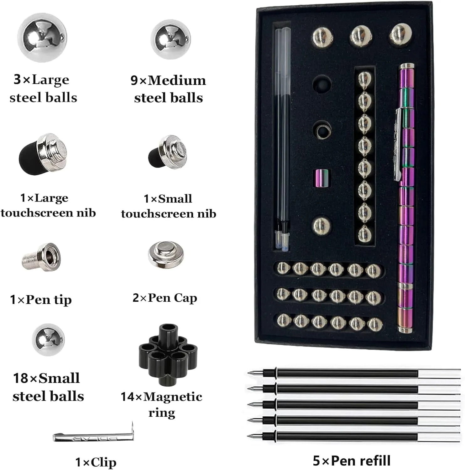 Fidget Pen Toys For Ages 8-13 - Magnetic Pen Magnets For Kids - Teen Girl Boy Gift Trendy Stuff - Gift For Teenage Boys Girls - Cool Things Toy For Boy Age 8-12 - Gift For 10 11 12 13 14 Year Old Girl