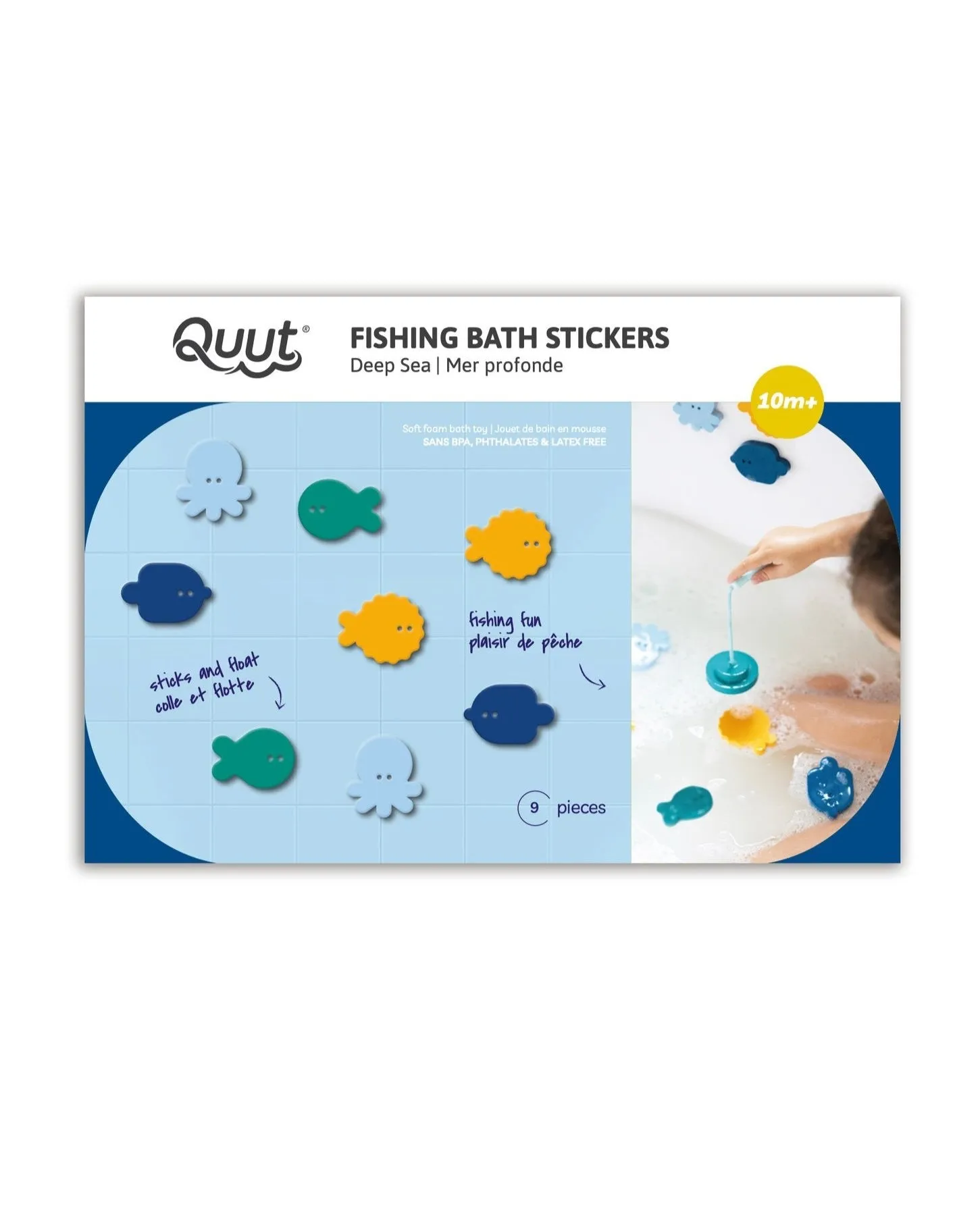 Fishing Bath Sticker Game - Deep Sea