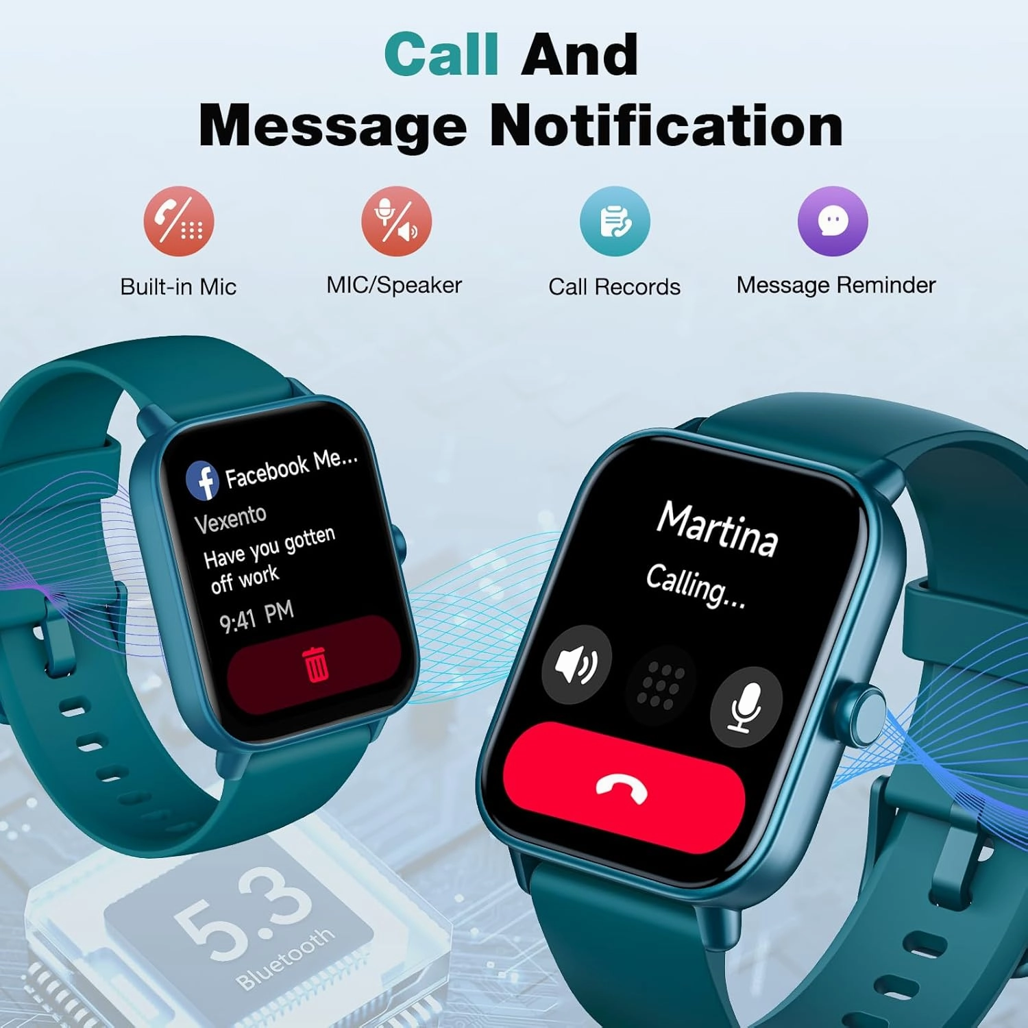Fitpolo Smart Watch for Men Women,1.8” Touchscreen, Bluetooth Call, Alexa Built-in,24/7 Heart Rate,SpO2 Monitor,Step Counting,Sleep Tracking, IP68 Waterproof Fitness Tracker Watch for Android iPhone