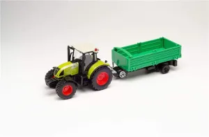 FloZ for Herpa for CLAAS for Arion 540 Tractor with Trailor 1/32 Truck Pre-Built Model