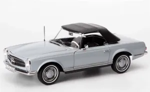 FloZ for NOREV for Mercedes for Benz 230 SL 1963 Convertible Edition Grey 1:18 Car Pre-Built Model