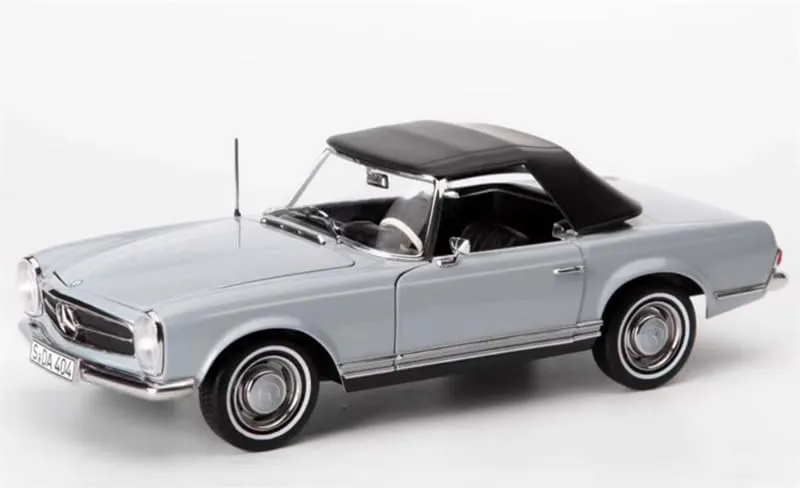 FloZ for NOREV for Mercedes for Benz 230 SL 1963 Convertible Edition Grey 1:18 Car Pre-Built Model
