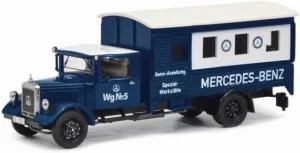 FloZ for Schuco for Mercedes for Benz Lo 2750 for Renn-Abteilung Spezial-Werkstatte 1:43 Truck Pre-Built Model