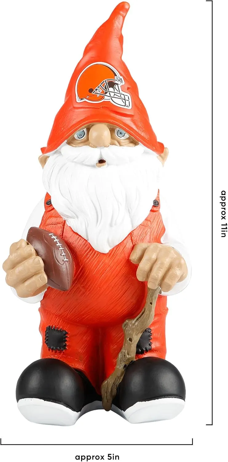 Foco NFL Resin 11.5" Team Logo Outdoor Garden Statue Gnome