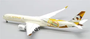 for JC Wings for Etihad Airways for Airbus A350-1000 A6-XWB Year of The 50th Livery Flaps Down 1:400 DIECAST Aircraft Pre-Built Model