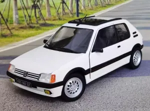 for NOREV for Peugeot for 205 for GTI for 1.6 1988 White 1:18 Car Pre-Built Model