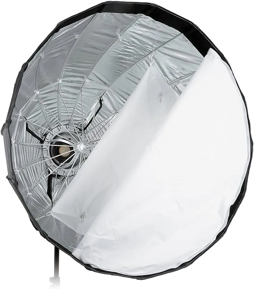 Fotodiox EZ-Pro Deep Parabolic Softbox 28in (70cm) - Quick Collapsible Softbox with Bowens Speedring for Bowens, Interfit and Compatible Lights
