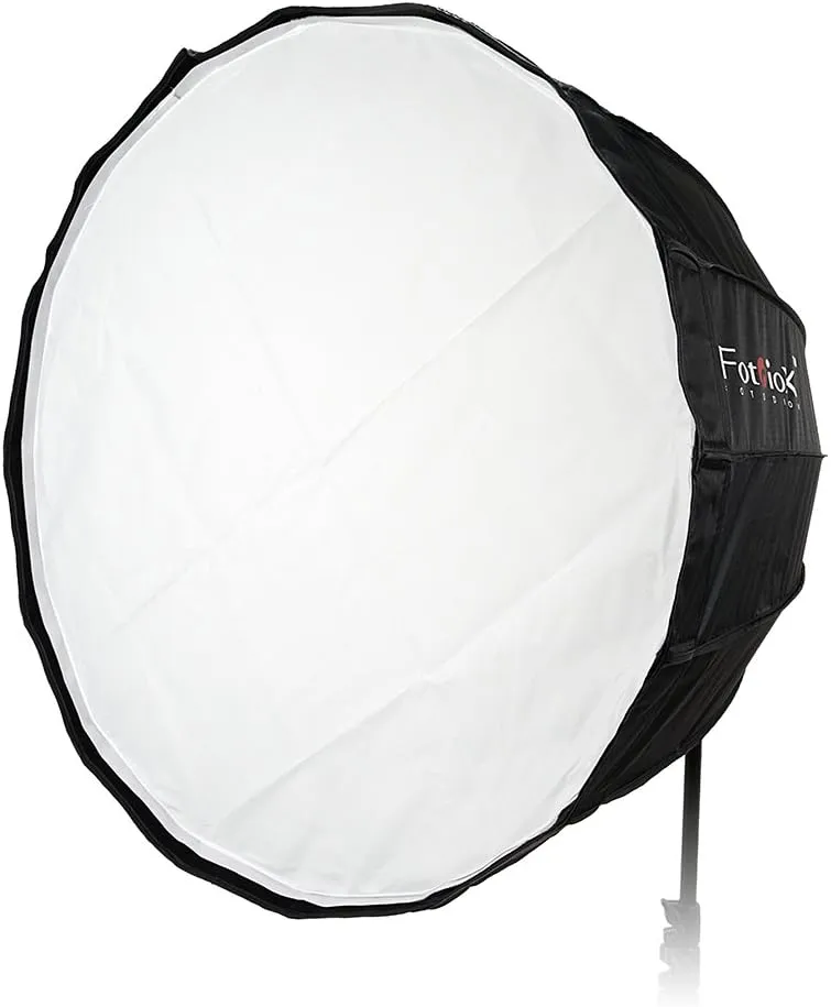 Fotodiox EZ-Pro Deep Parabolic Softbox 28in (70cm) - Quick Collapsible Softbox with Bowens Speedring for Bowens, Interfit and Compatible Lights