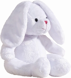 Fox Valley Traders Soft Bunny Stuffed Animal, White, 8 inches, Plush Toy for Kids