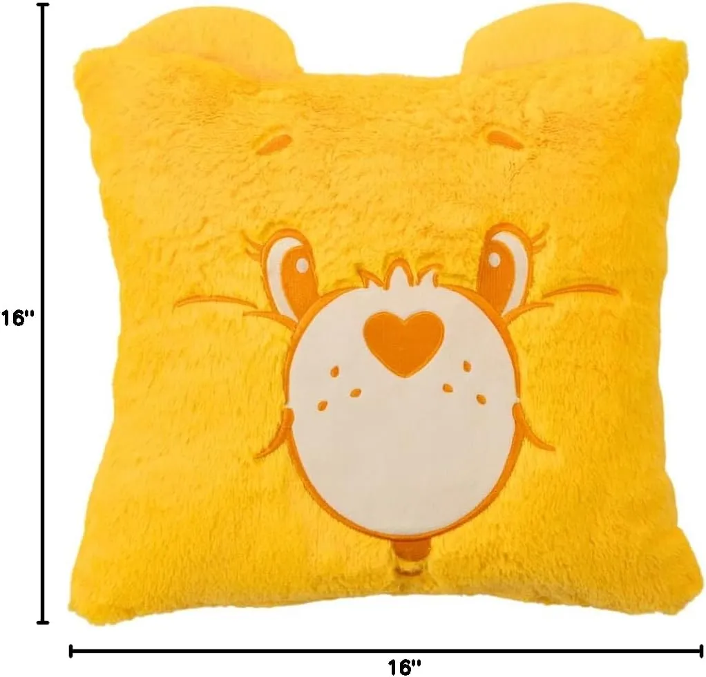 Franco Bedding Super Soft Plush Decorative Throw Cuddle Pillow (100% Officially Licensed Product), One Size, Care Bears Funshine Bear