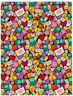 Franco Collectibles Adventure Time Bedding Super Soft Cozy Plush Throw, 46 in x 60 in, (Officially Licensed Product)