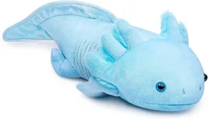 FRANKIEZHOU Giant Axolotl Plush-Blue,31.5" Lifelike Axolotl Stuffed Animal