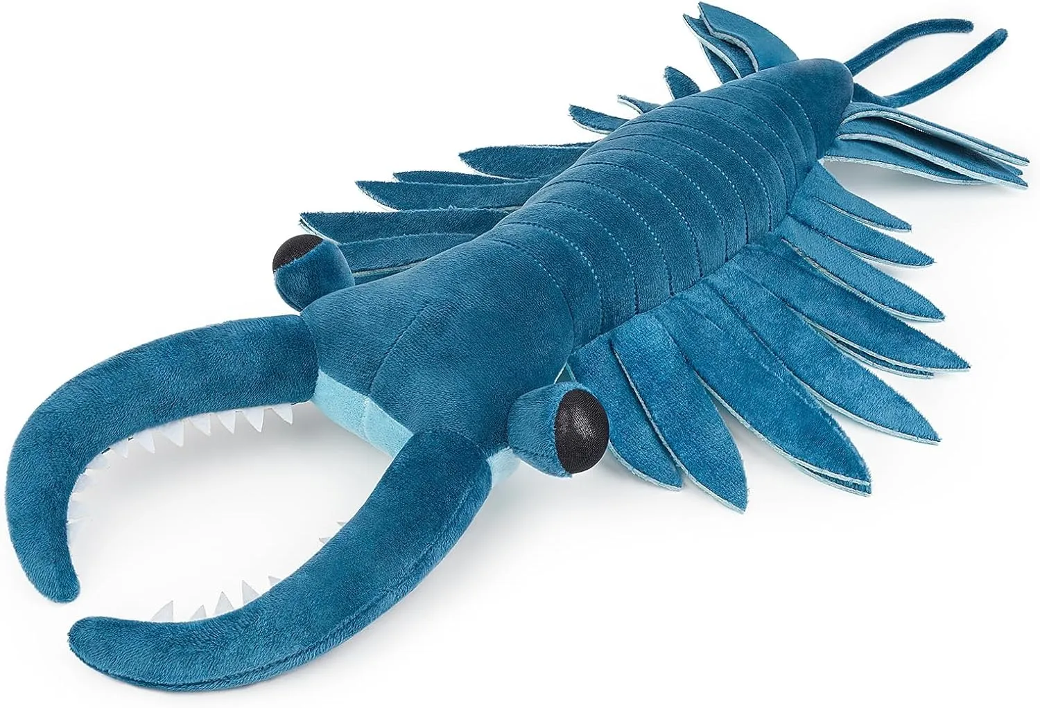 FRANKIEZHOU Simulation Anomalocaris Arthropod Plush-Blue 21" Cambrian Ancient Sea Shrimp Stuffed Animal,Soft Shrimp Plush Toy, Stuffed Toy,Cuddly Toys,Gifts for Kids