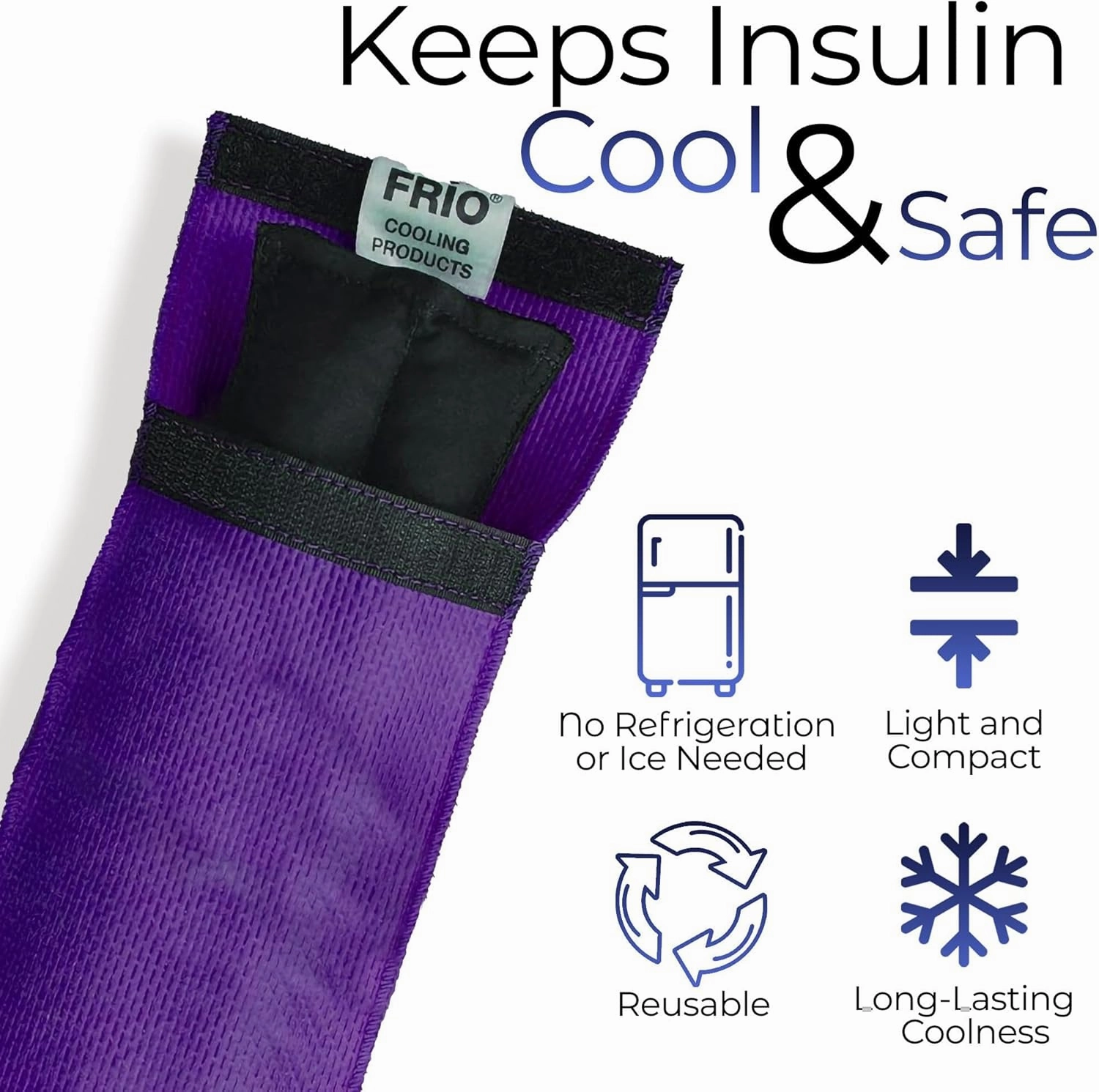 FRIO INDIVIDUAL Insulin Pen Cooling Case - Individual Medication Cooler - Single Wallet