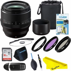 Fujifilm Fujinon XF 56mm F1.2 R WR Lens with BuzzPhoto Accessories (Pro Bundle)