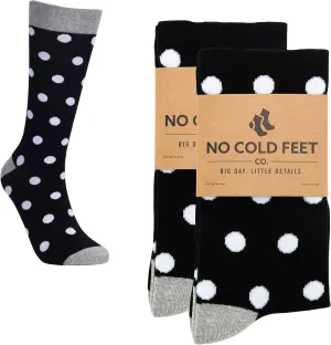 Fun Black Colorful Novelty Socks for Men for Dress Casual Formal Groomsmen Wedding, 2 Pack