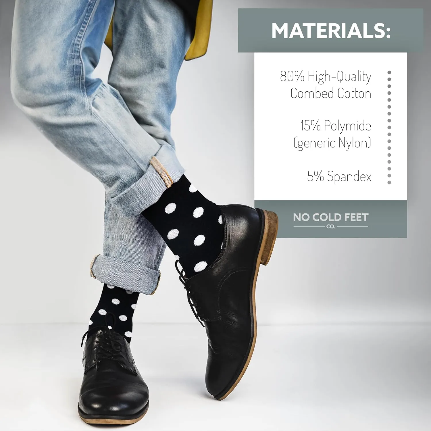 Fun Black Colorful Novelty Socks for Men for Dress Casual Formal Groomsmen Wedding, 2 Pack