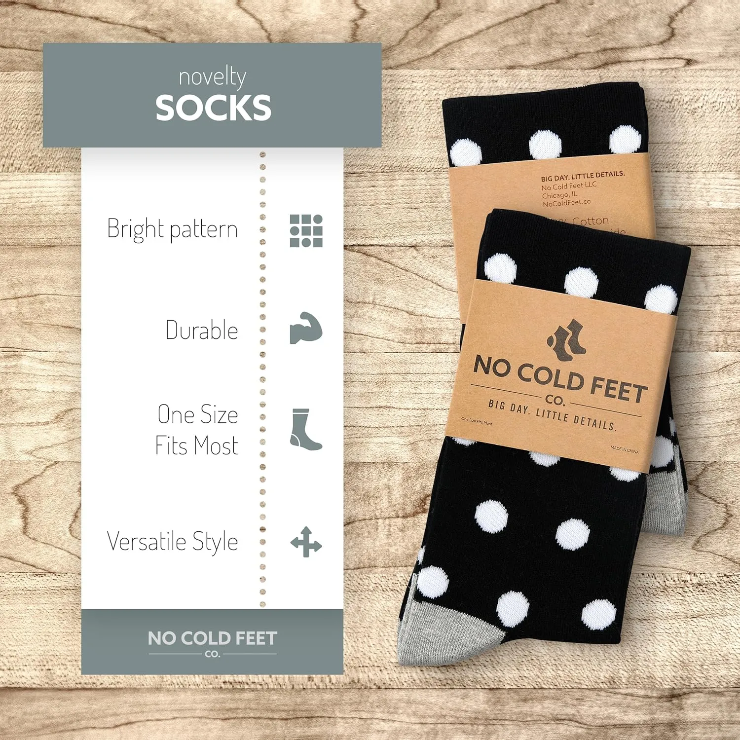 Fun Black Colorful Novelty Socks for Men for Dress Casual Formal Groomsmen Wedding, 2 Pack