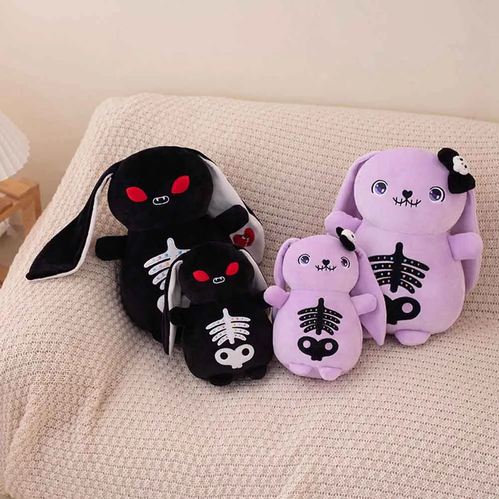 Funny Skull Bunny Stuffed Animal Plush