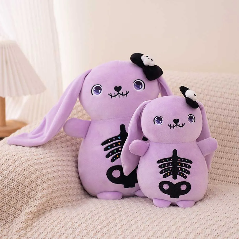 Funny Skull Bunny Stuffed Animal Plush