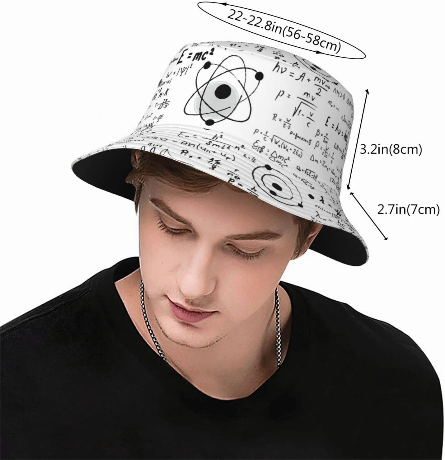 Funny Laughing Hahaah Bucket Hat for Men Women Printed Fisherman Hat Packable Sun Cap Travel Outdoor Beach Caps