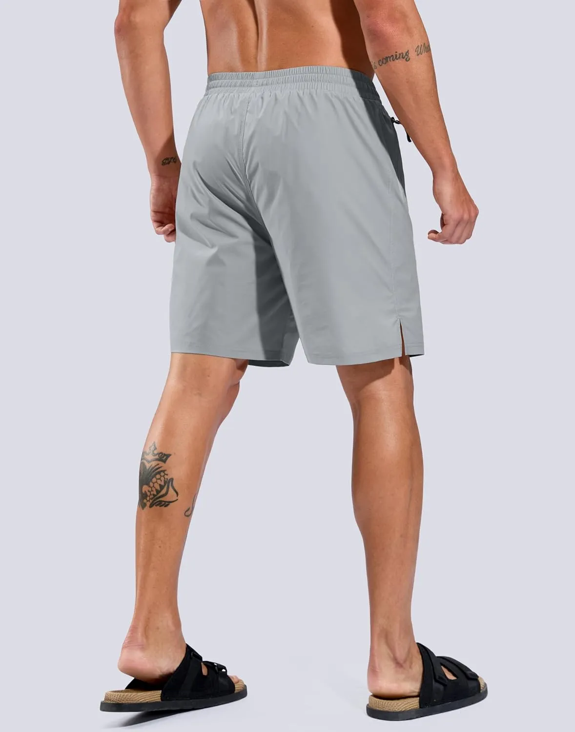 G Gradual Mens Swim Trunks with Compression Liner 7" Quick Dry Board Shorts Swimsuit Bathing Suit for Men with Zipper Pockets