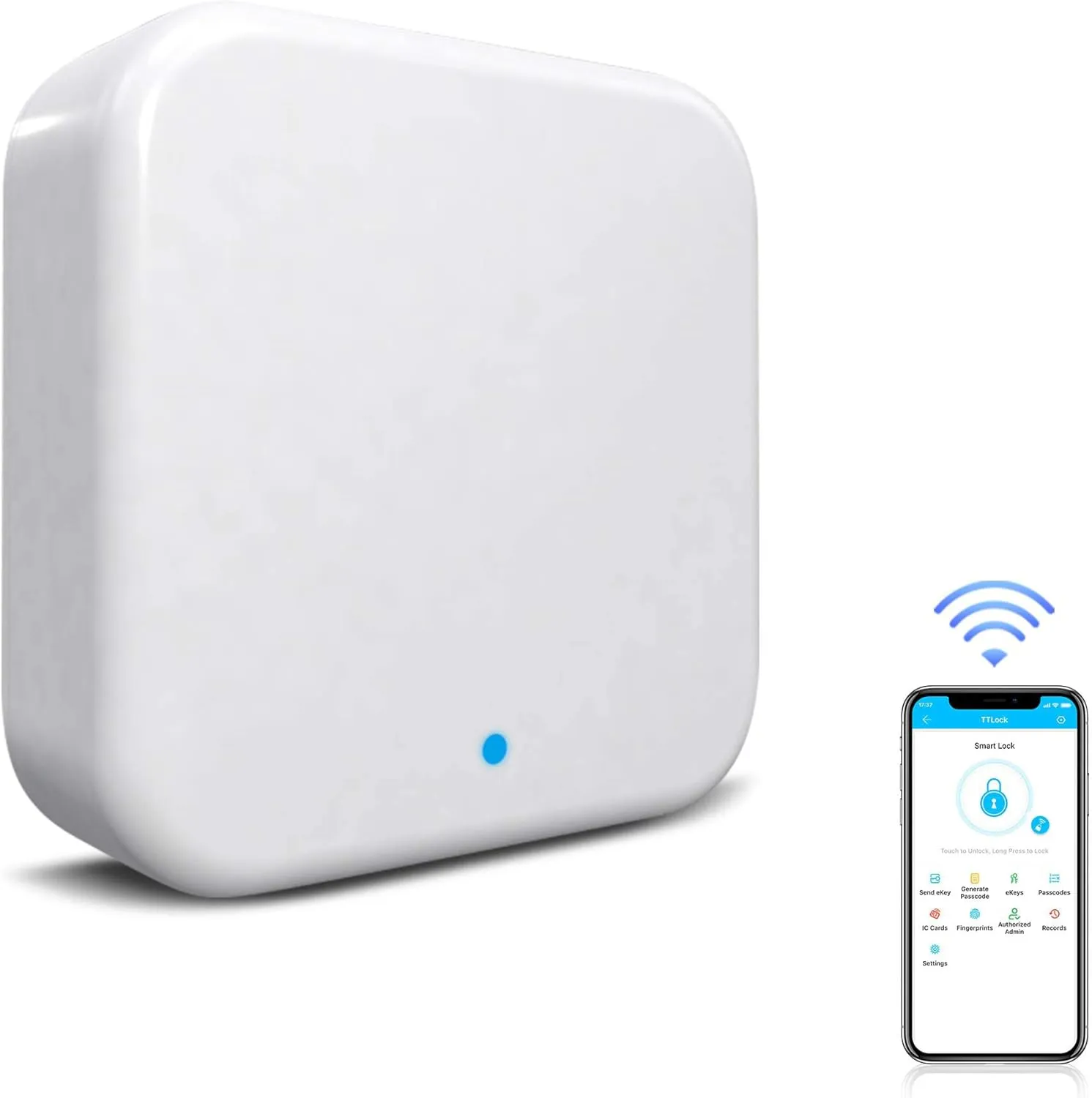 G2 Wifi Gateway Smart Lock for Voice Control, Wi-fi Bridge to TTLock App for Remote Control