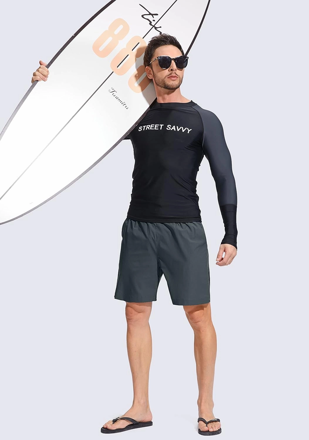 G Gradual Men's Swim Trunks Quick Dry Bathing Suit Beach Board Shorts for Men with Zipper Pockets and Mesh Lining