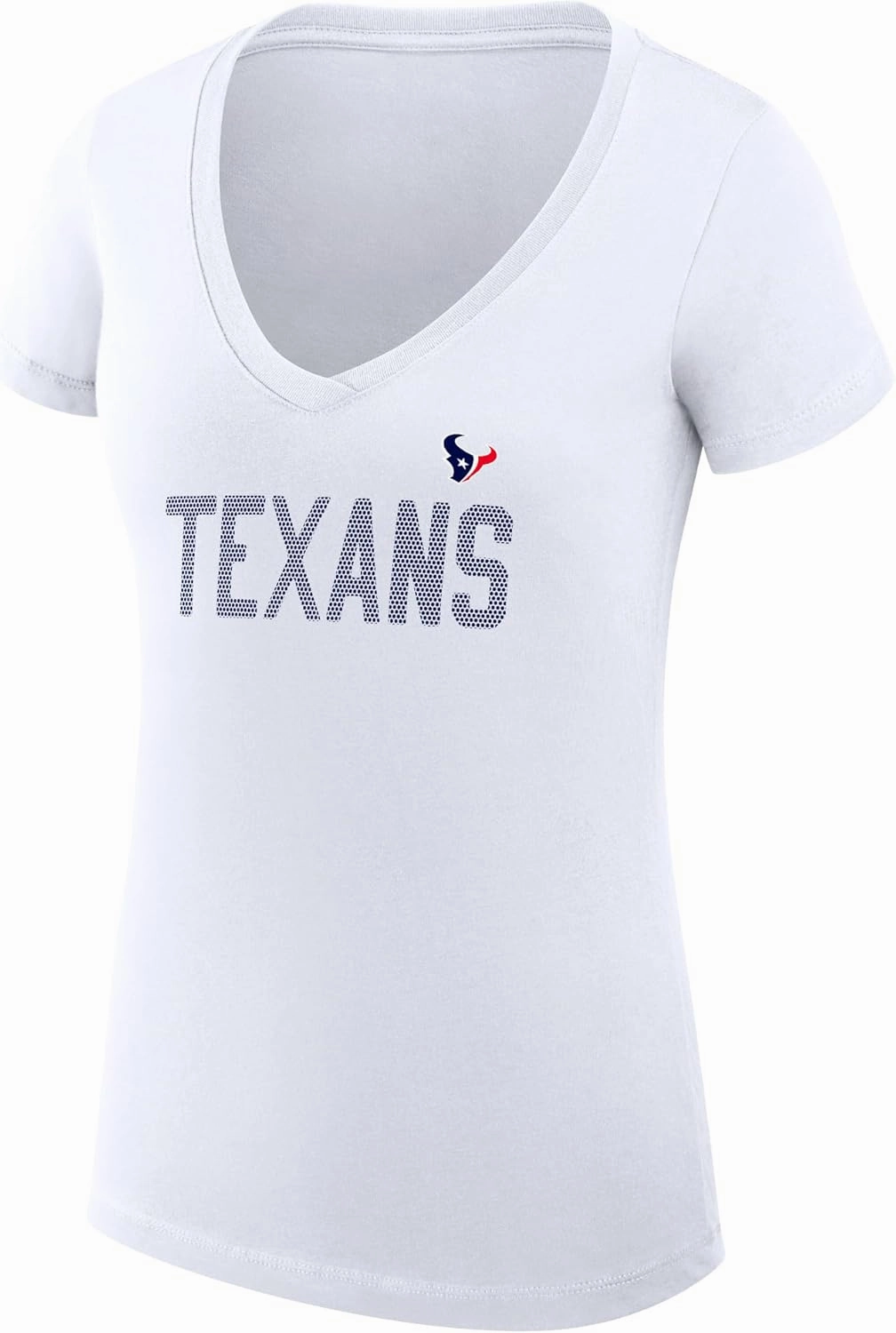 G-III Sports Women's NFL Dot Print Fitted V-Neck T-Shirt