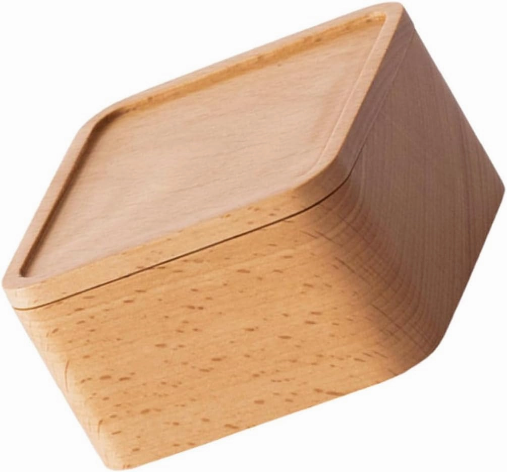 GALPADA 1pc Wooden Jewelry Storage Box Compact Decorative Case for Bracelets and Watches Stylish Khaki Organizer for Gifting Anniversaries Weddings and Birthdays