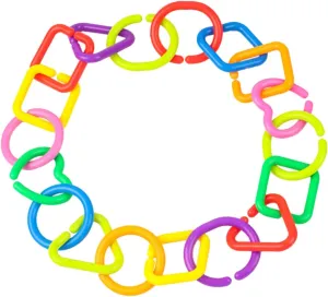 Garneck Baby Toys 75pcs Geometric Link Toys for Toddlers Early Education Motor Skills Development Random Style