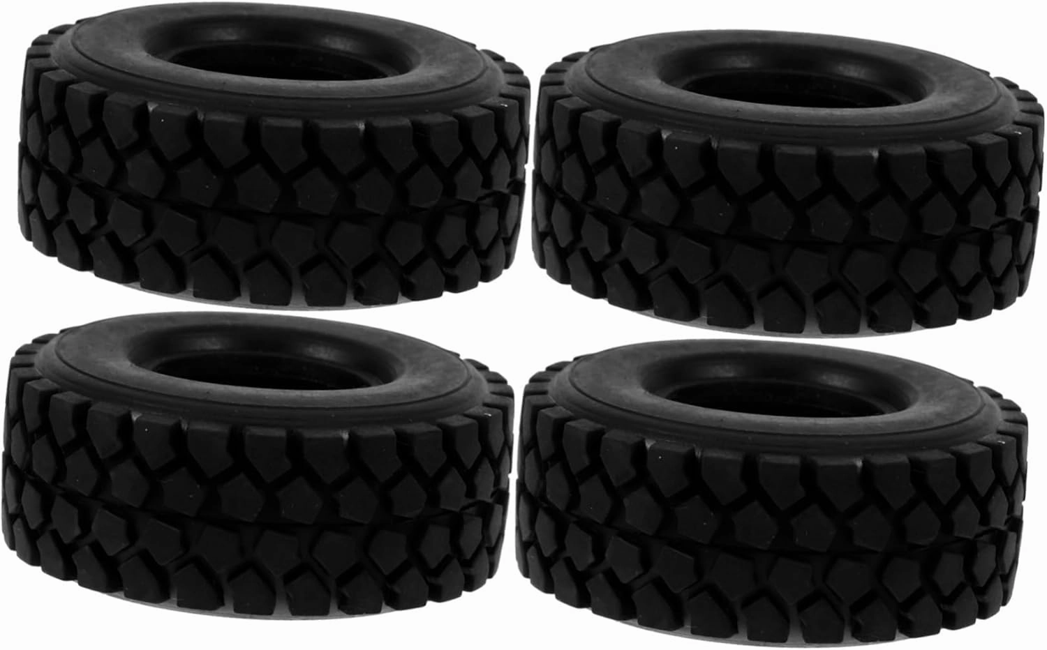 Garneck 4Pcs for DIY Car Assembly Portable Replacement Tires for Model Trucks and Rc Vehicles Craft Accessories for Creative Play
