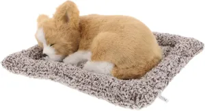 GARVALON Cute Dog Dashboard Ornament Plush Car Accessory Realistic Stuffed Dog for Car Decor