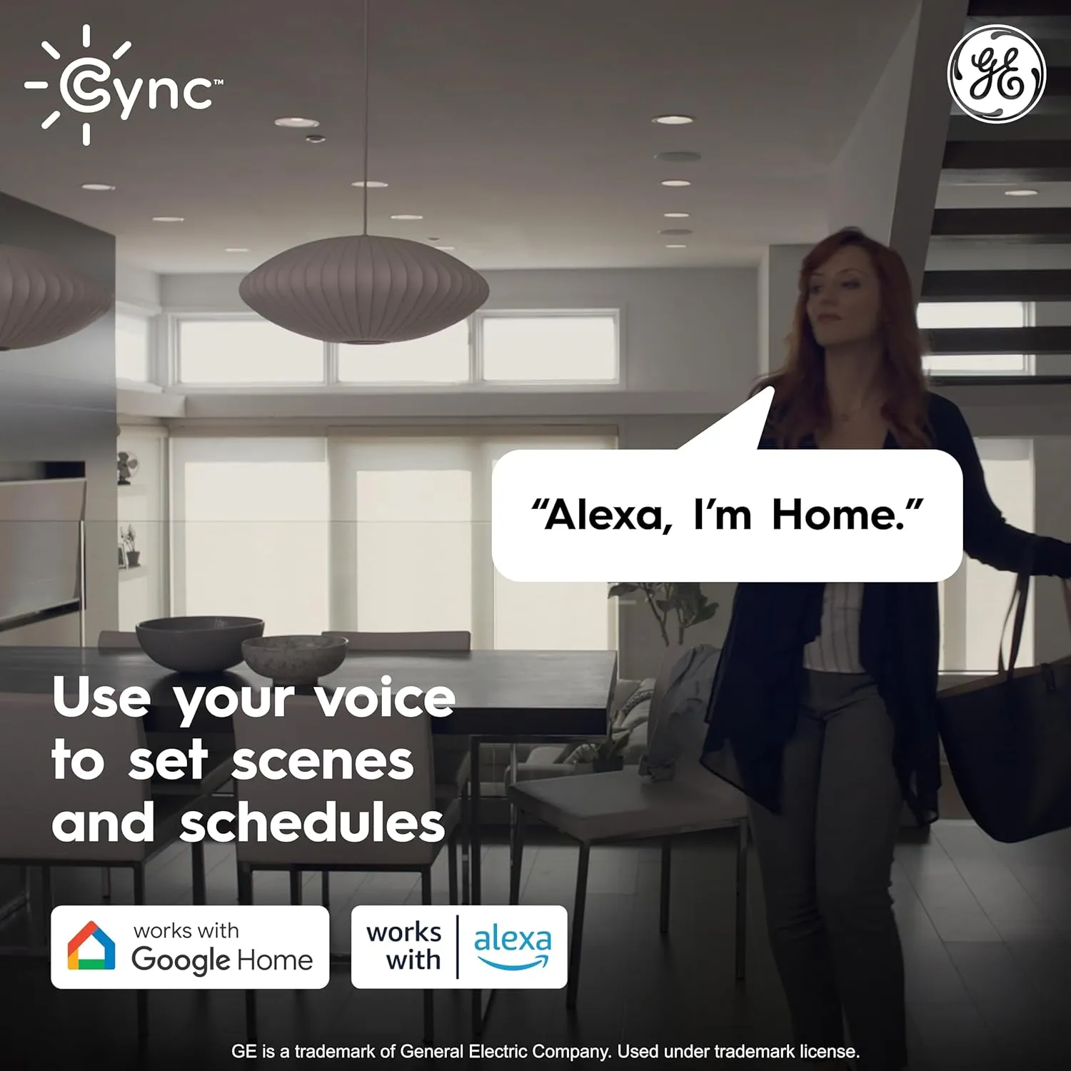 GE Cync Reveal HD  Smart LED Recessed Downlight Fixture, Color Changing LED Light, Works with Alexa and Google Home, Matter Compatible, Ceiling Light Fixture, 6 Inch (3 Pack)