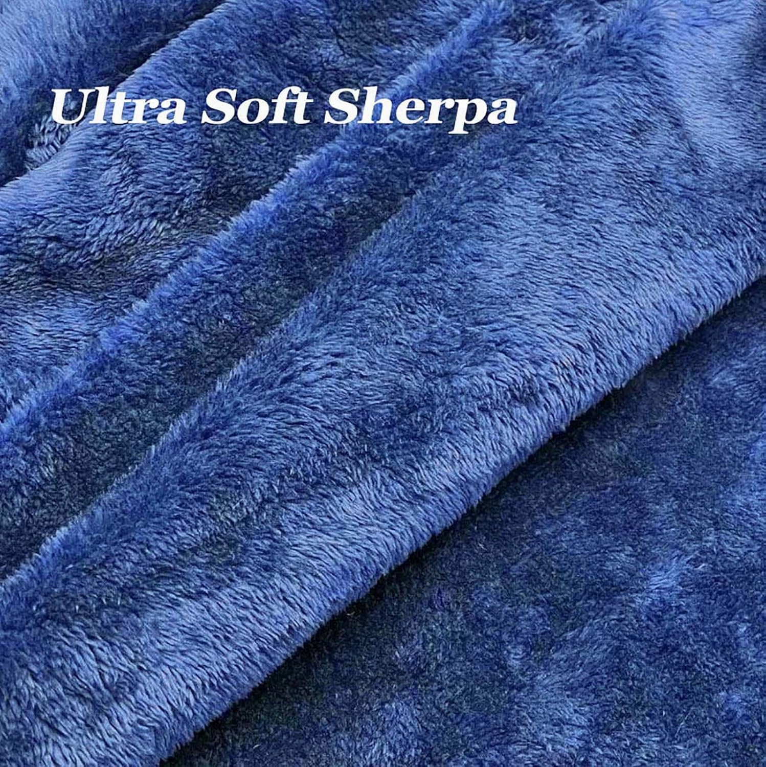 Giant Sherpa Bean Bag Chair Cover, Ultra Soft Bean Bag Bed (No Filler, Cover only), Large Round Soft Fluffy Bean Bag for Adults, Machine Washable Big Size Bean Bag Covers
