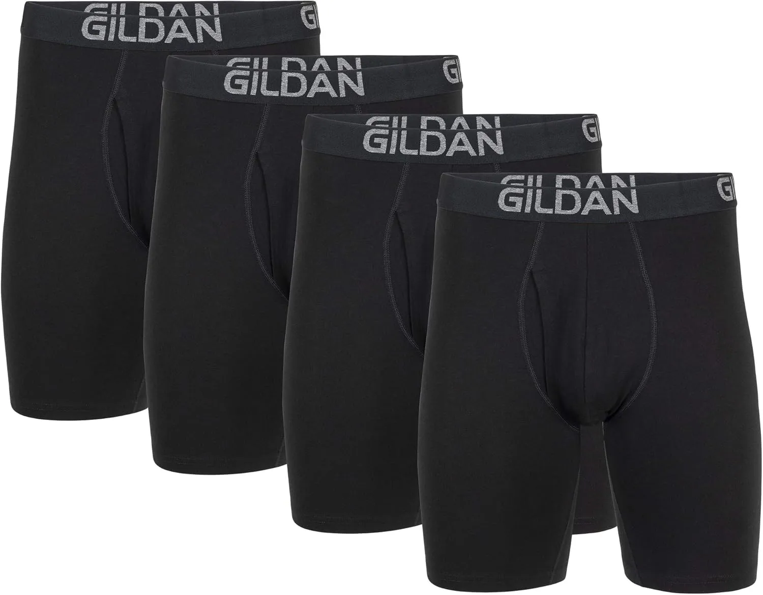 Gildan Men's Underwear Cotton Stretch Boxer Briefs, Multipack